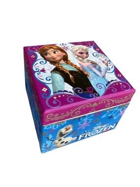 Disney Frozen Anna & Elsa Keepsake Box in Pink and Blue
